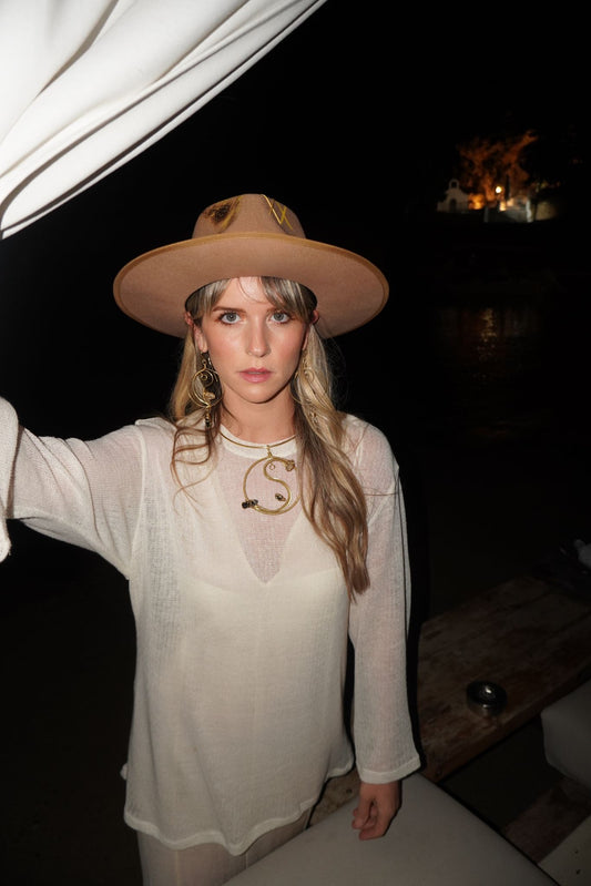 Yin Yang Earrings - Gold