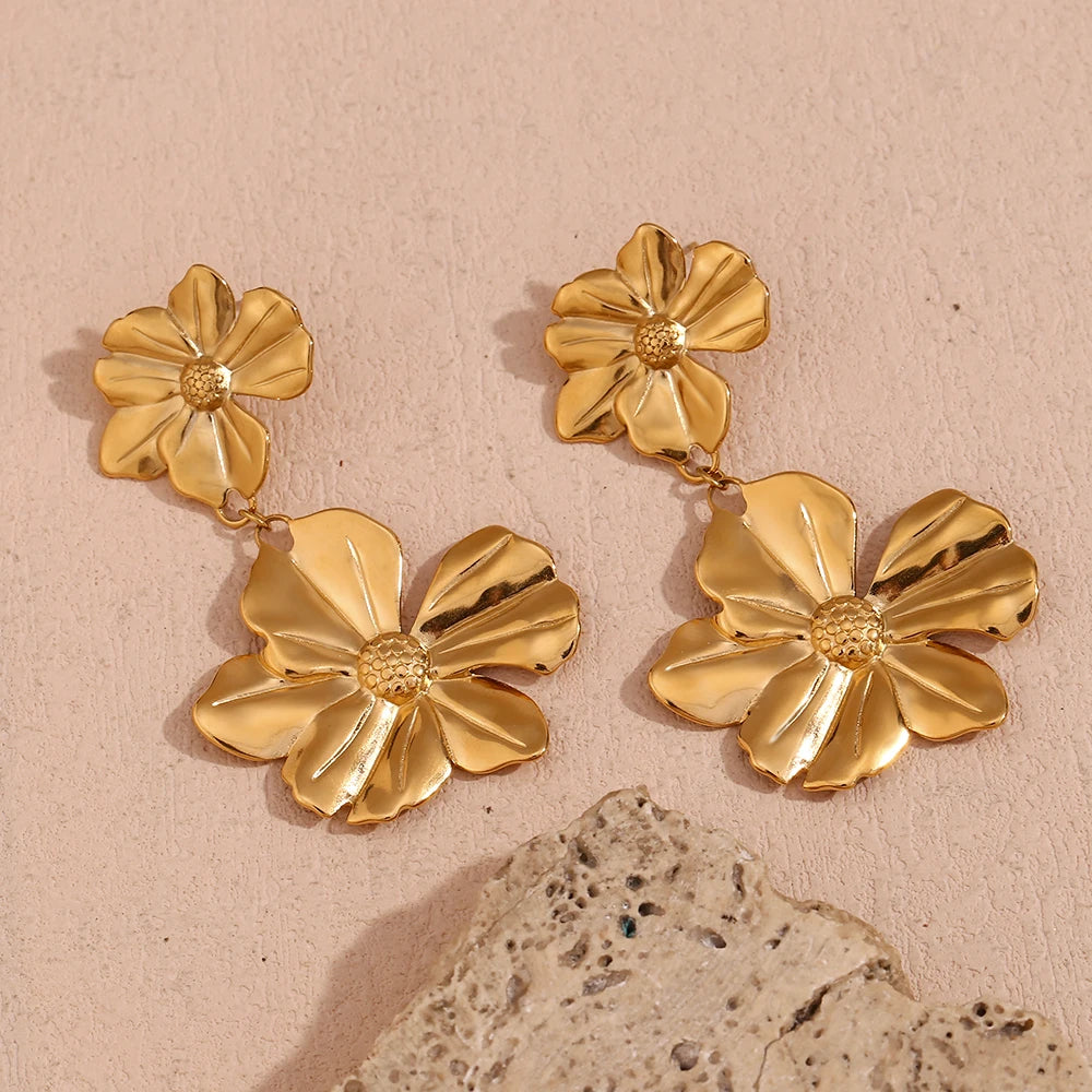 Flower Drop Earrings