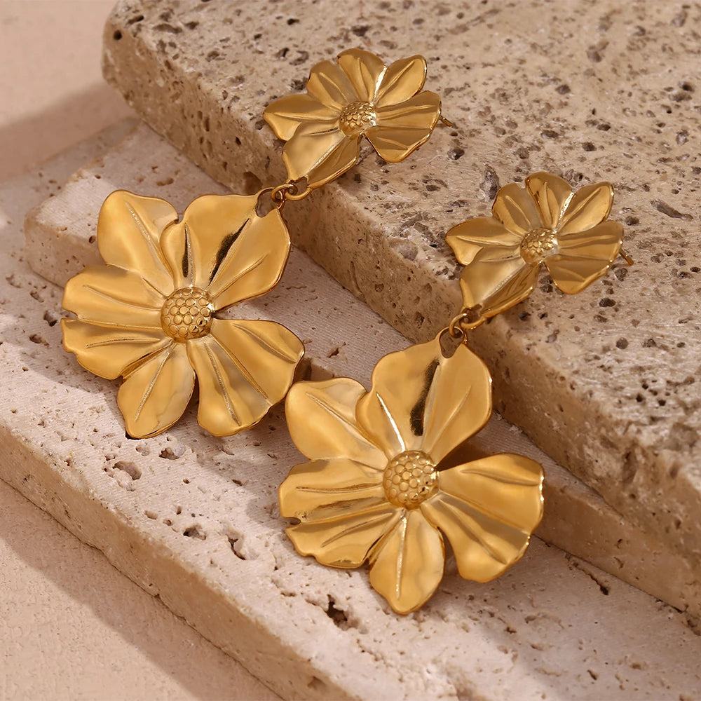 Flower Drop Earrings