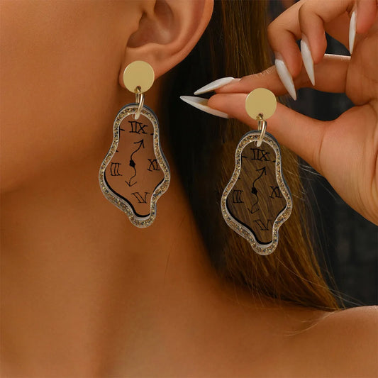 Clock Earrings