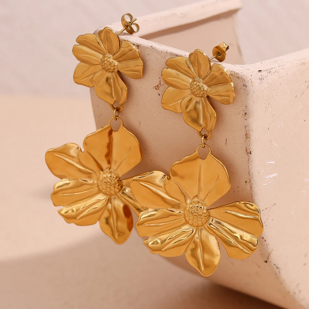 Flower Drop Earrings