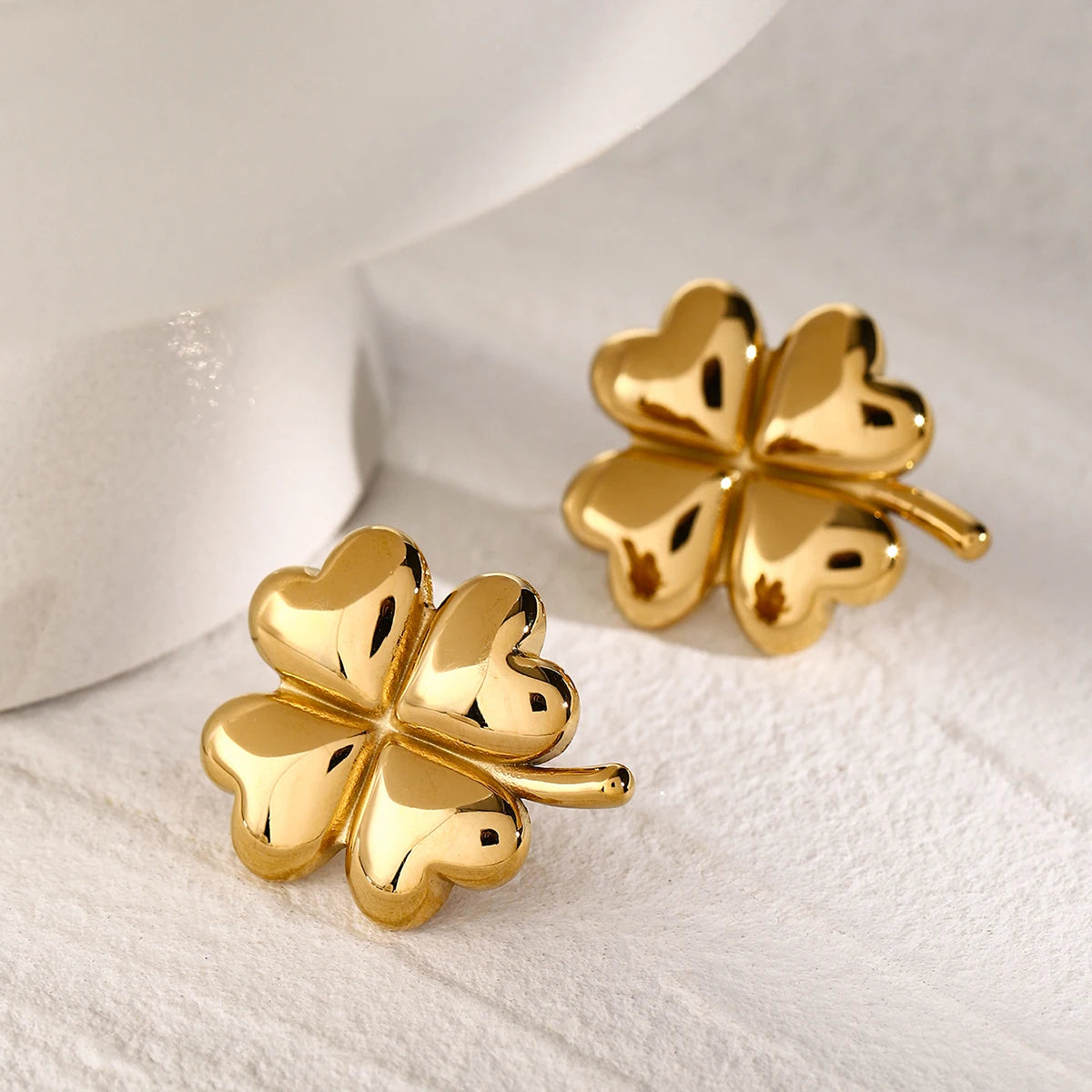 18K Gold Plated Four Leaf Clove