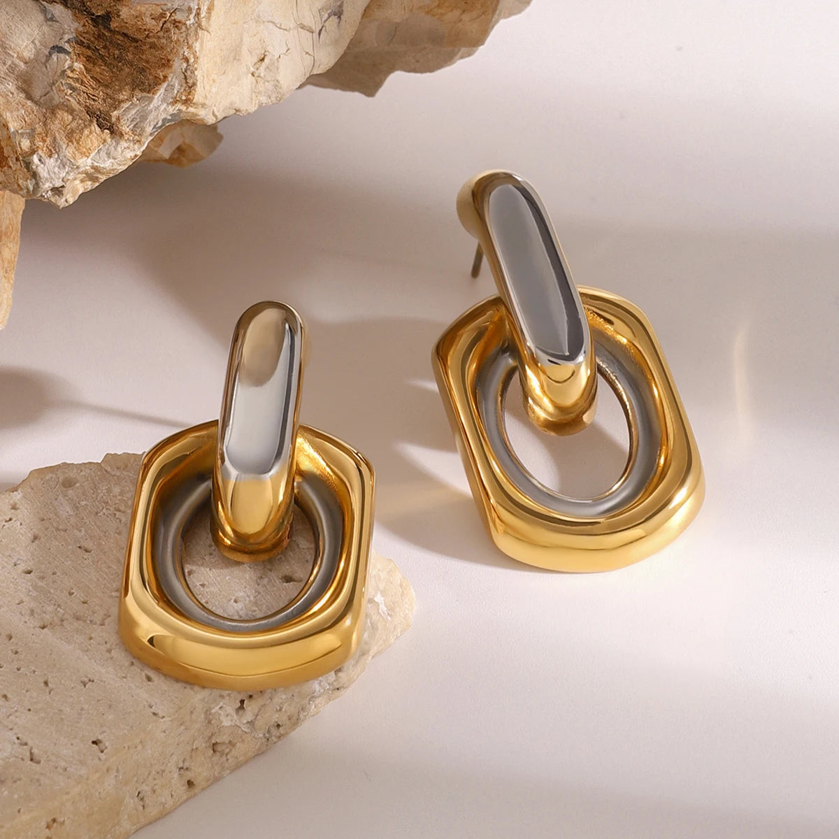 Two Tone Earrings