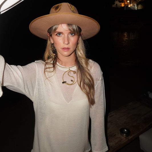 Yin Yang Necklace - Gold