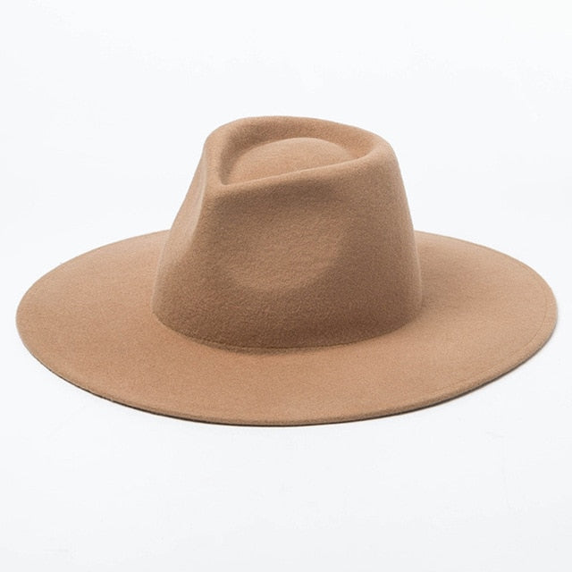 Wide brim fedora hat 