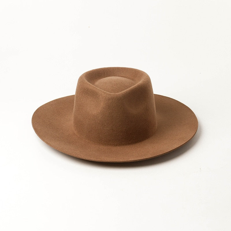 Brown Wool Hat 