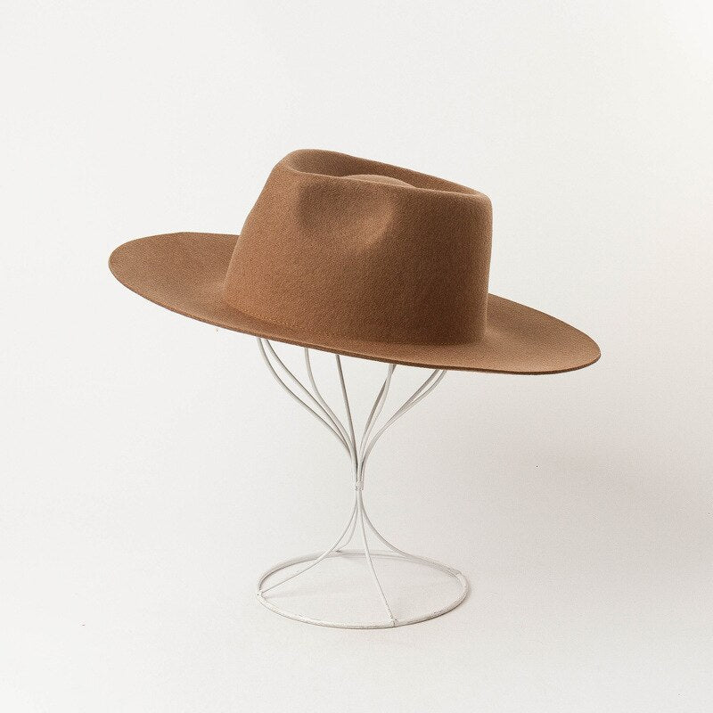 Brown Fedora Hat 